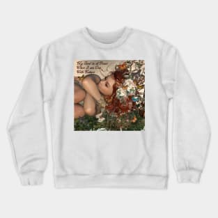 Butterfly Girl Peace In Nature Crewneck Sweatshirt